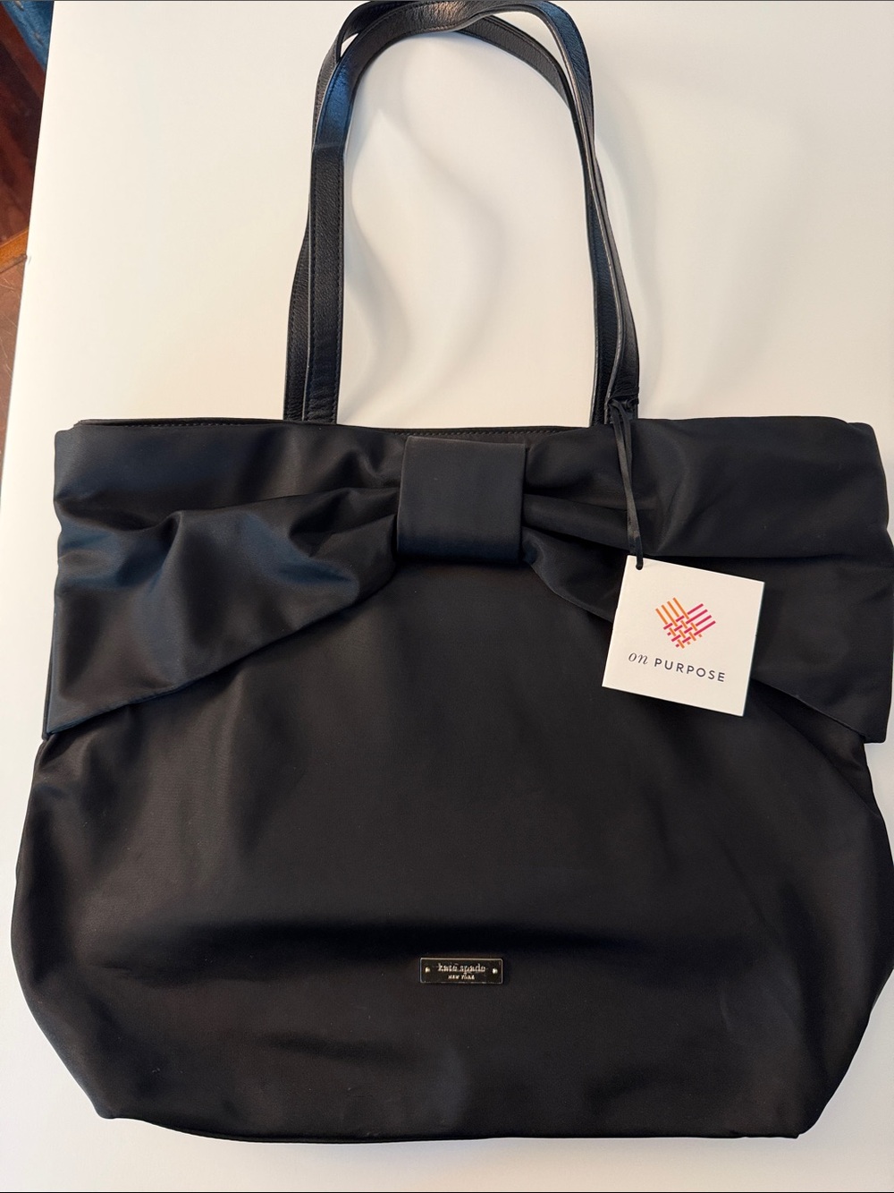 kate spade On Purpose nylon bow tote